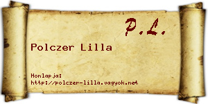 Polczer Lilla névjegykártya